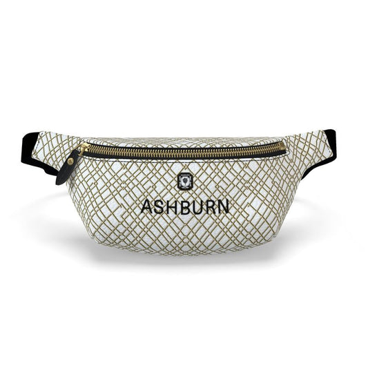 ASHBURN by Matthew Leather Fanny Pack (white)
